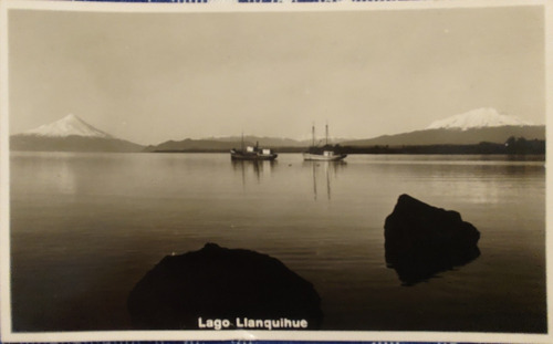 Antigua Foto Postal Lago Llanquihue -1937 (ff14