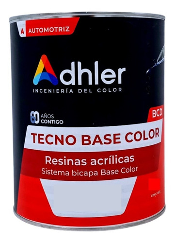 Tecno Base Negro Intenso Adhler 4 Lts