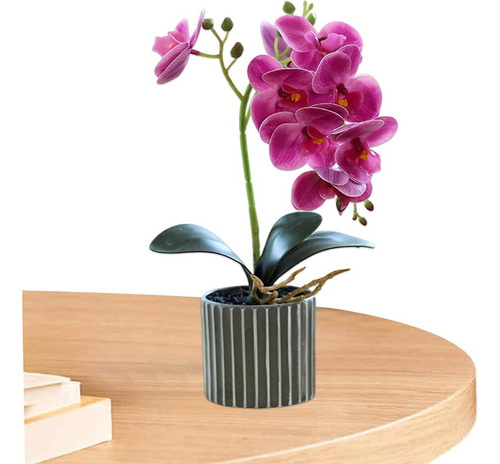 Planta De Orquídeas Artificiales De Altura Realista