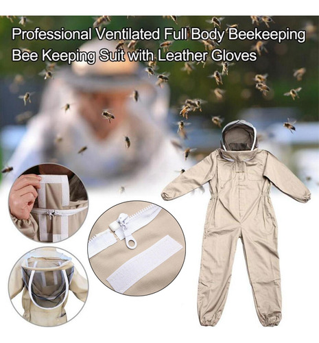 Traje De Profesional Con Capucha, Traje De Apicultura, L