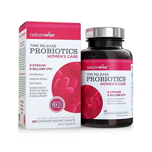 Los Probióticos Naturewise De La Mujer W / Cranberry + D-man