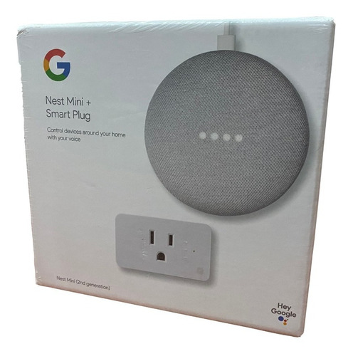 Kit Google Nest Mini Y Smart Plug Asistente Virtual