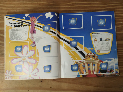 Álbum Lazy Town. Panini. Vacío Más Un Sobre (Usado)