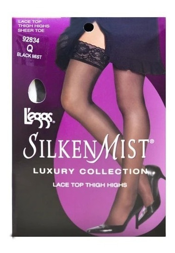 Leggs Medias De Encaje Silken Mist De Lujo 