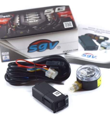 Kit Comutador Dual Completo Sgv Gnv Similar A Tury T1000