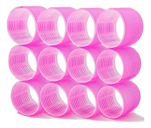 Rulos Para El Cabello Super Jumbo, Paquete De 12 Rizadores Jumbo Plus.