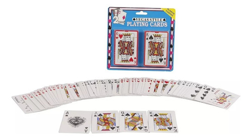 Juego Carta Naipe Ingles + 6 Dados Póker Carioca Juego