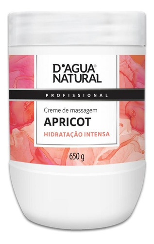 Creme De Massagem Apricot 650g Corporal Dagua Natural