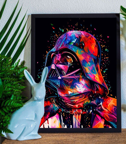 Cuadro Marco Negro Poster 33x48cm 10 Star Wars Darth Vader