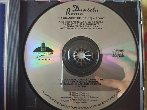 Daniela Romo Cd 12 Grandes De Daniela Romo Imp V (Usado)