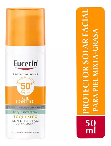 Protector Solar Eucerin Control Toque Seco Fps50+ 50ml
