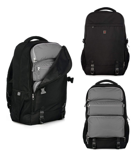 Top Power Mochila Para Portatil Viaje Transformable -negro