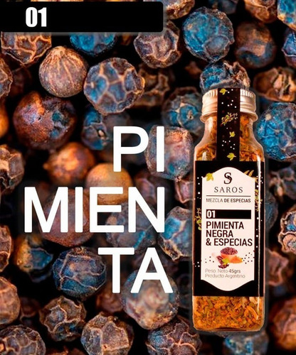 Mezcla De Especias Saros Pimienta Negra & Especias (01) 45g
