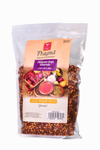 Imagen 3 de 6 de Pimiento Rojo Triturado Pragna 900gr Inst