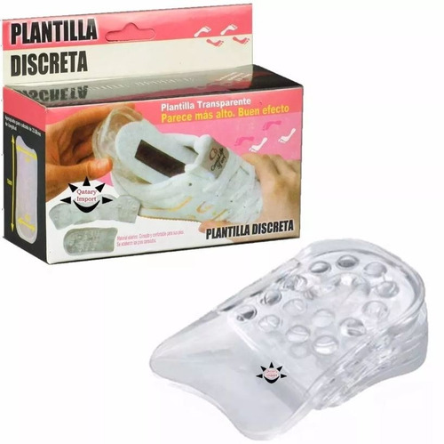 Pack X 3 Plantillas Aumenta Estatura Discreta De Silicona 