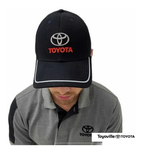 Boné Logo Toyota Unissex Preto