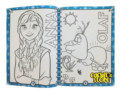Mega Libro Para Pintar Colorear Y Jugar Frozen Ana Y Elsa | Cuotas sin  interés