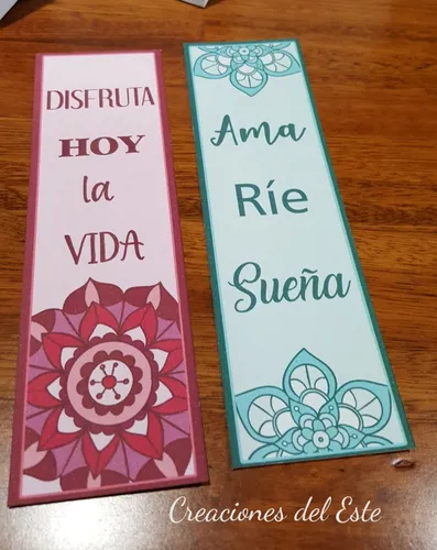 Marcalibros Personalizados Con Frases X 5 Unidades