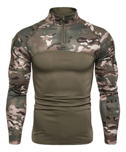 Camisa De Combate Con Ropa Militar Táctica De Camuflaje Para