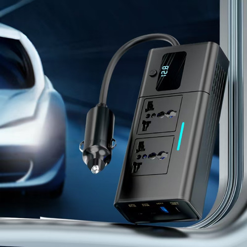 Inversor De Corriente Para Coche 200w Dc 12v A 220v