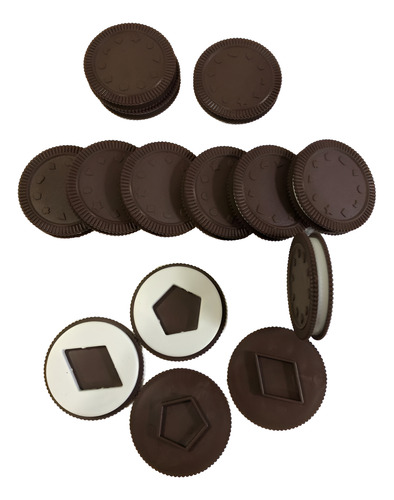 Galletas De Relación Geométrica 12 Piezas De 5 Cm Didáctico 24