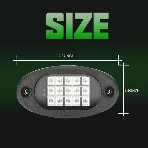 Winunite 8 Vainas Rápidas Conecte Las Luces De Roca Verde, 4