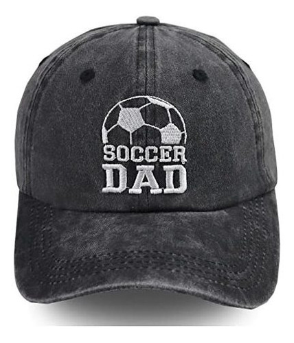 Gorra De Béisbol Para Padres Futboleros, Ajustable Y Bordada