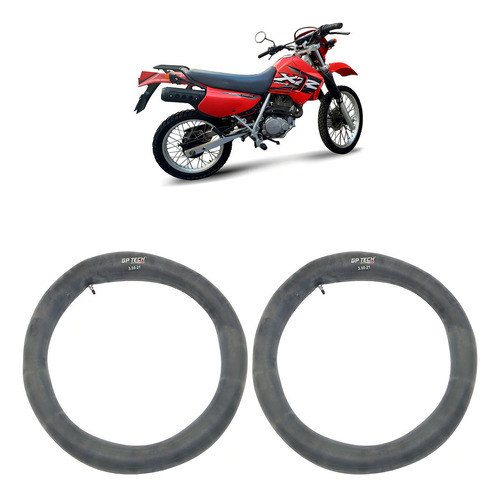 Par Câmara Ar Xr 200 3.00-21 Com Bico Válvula Tipo da válvula Schrader