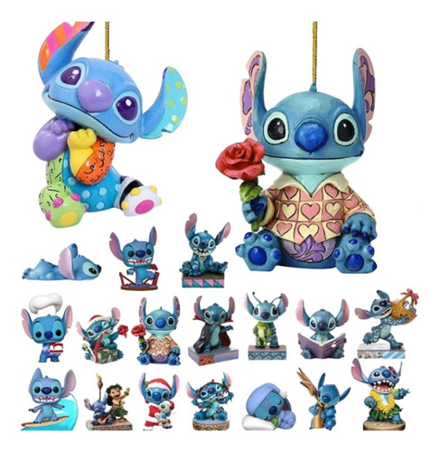 - Hhh Set De Decoración De Árbol De Navidad Lilo & Stitch De