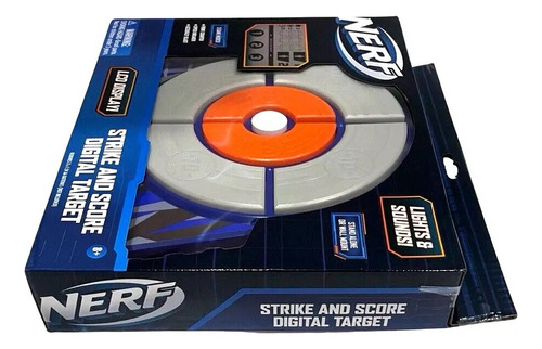 Objetivo digital Nerf Ner0156 Elite Strike Score para niños, color gris, objetivo digital de ataque y puntuación