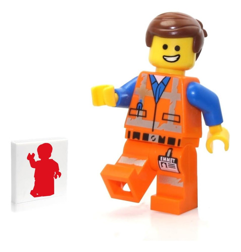 Minifigura Lego Movie 2: Emmet Con Uniforme Desgastado Y Son