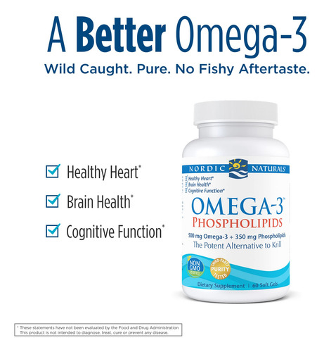 Suplemento Nordic Naturals Omega-3 Phospholipids 60 Softgel