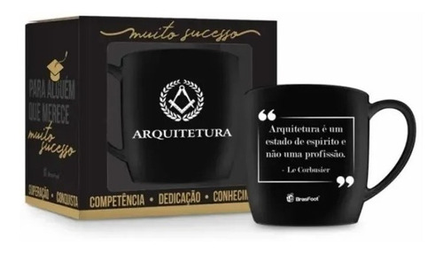 Caneca Porcelana Personalizada Profissões Arquitetura 360ml