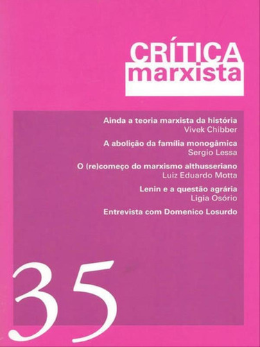 Crítica Marxista - Vol. 35 - Ano 2012