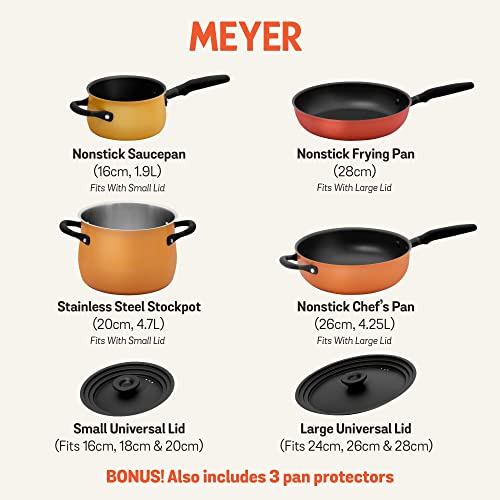 Juego De Ollas Y Sartenes Meyer Accent, 6 Piezas