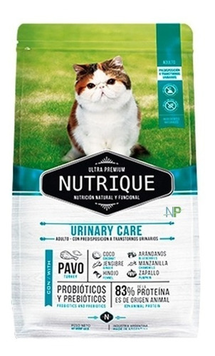 Alimento Gato Nutrique Urinary Care 7,5kg. Np