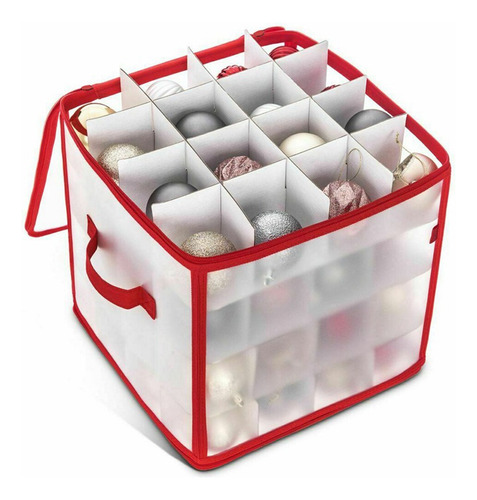 Caja De Almacenamiento De Bolas De Navidad Para Decoración D