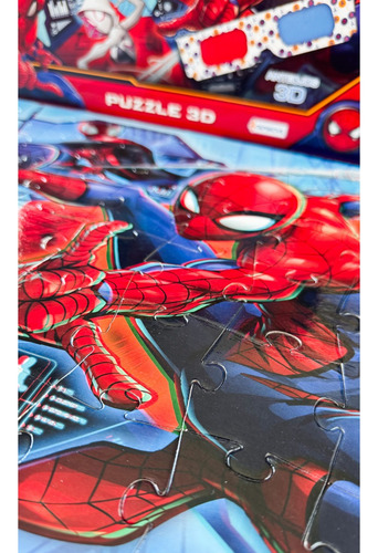 Puzzle Rompecabezas Spiderman 3d 60 Piezas Grande Marvel