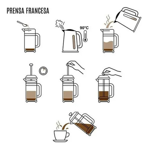 Cafeteira Francesa Prensa - Cremeira Vidro 350ml Café E Chá