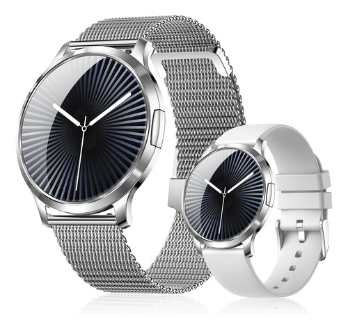 Lige Smartwatch Mujer Fv16-b Silver 100+ Modos Deportivos,monitoreo Menstrual Podómetro Para iPhone Andriod