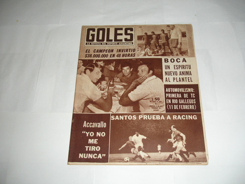 Revista Goles 1009 Boca River Racing Estudiantes El Rojo  