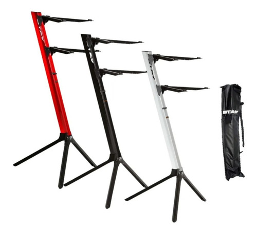 Suporte Torre Stay Slim 1100/02 Teclado E Notebook Com Bag Cor Vermelho