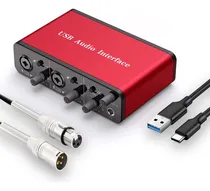 Comprar Interfaz De Audio Usb Con Cable Xlr, Interfaz De Audio Con P