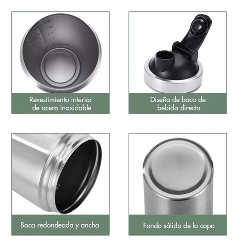 Shaker Proteina Vaso Shaker Acero Inoxidable Shaker Gym
