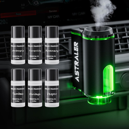 Ambientador Difusor Inteligente Para Coche Con 6 Aceites