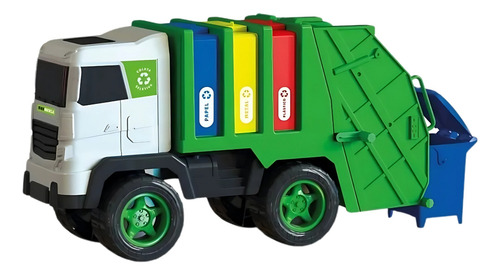 Caminhão De Lixo Reciclável Brinquedo Infantil Max Recicle