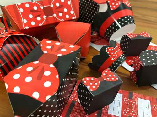 Imagem 5 de 10 de Kit Festa 324 Itens Minnie Mouse Completo Doces