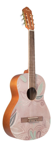 Guitarra Criolla 3/4 Bamboo Gc36 Belle + Funda Color Naranja Material Del Diapasón Nogal Orientación De La Mano Diestro