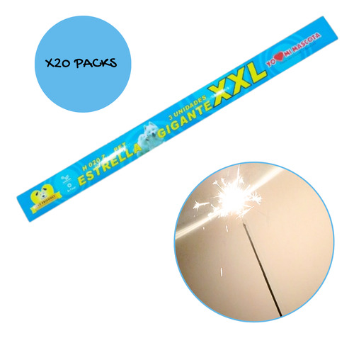 Estrellita Estrellón Grande 60cm - 60 Unid (20 Pack X3 Unid)