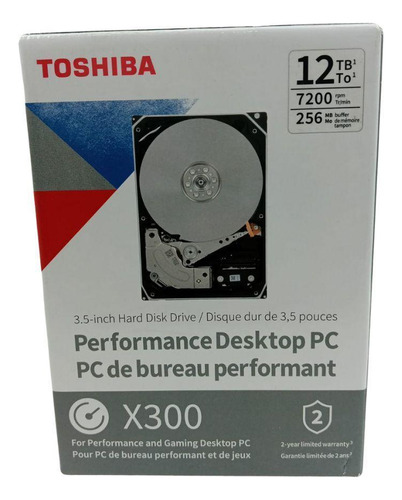 Hd Toshiba Hdwr21cxzsta X300 Sata3 12tb 3.5 256mb 7200rpm